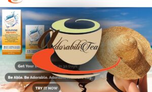 AdorabiliTea tea brand homepage designed by Teoloworld digital agency