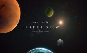 Destiny Planet View dark space themed website designed by Teoloworld