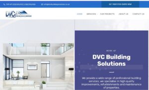 DVC Building Solutions website homepage