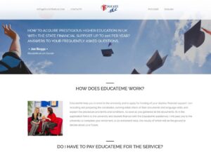 EducateMe UK education consultancy website