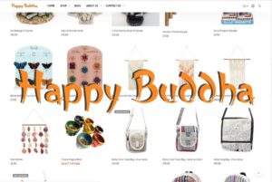 Happy Buddha handicrafts ecommerce website designed by Teoloworld