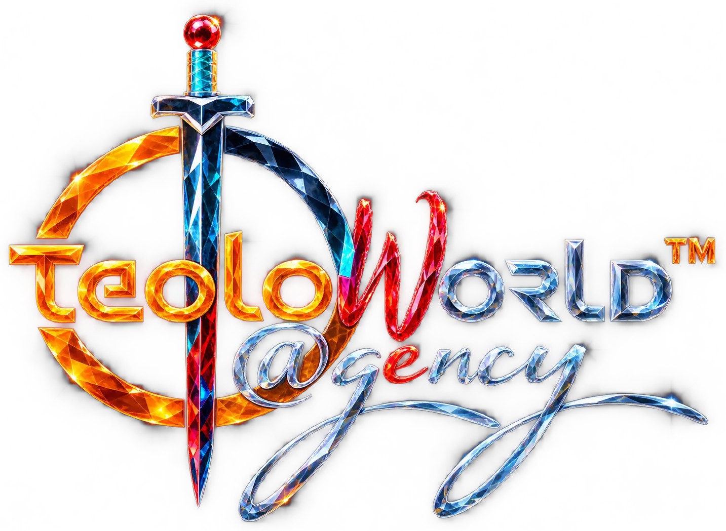 TeoloWorld crystal logo